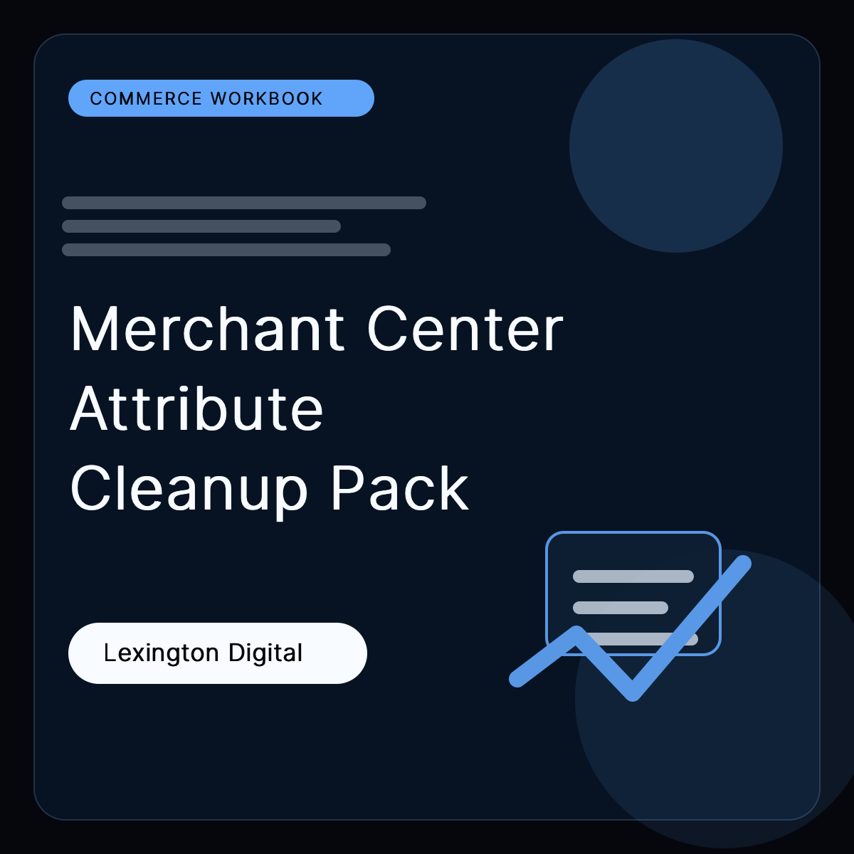 Merchant Center Attribute Cleanup Pack